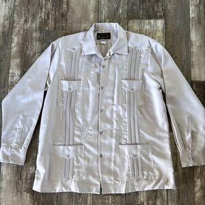 COPACABANA 🇲🇽 GUAYABERA PIRÁMIDE DE YUCATÁN, MADE IN MÉXICO, SIZE 44